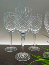 Бокалы объемные для вина. Качественный хрусталь, алмазная грань, ручная работа. Цена за 4шт. Картинка 2